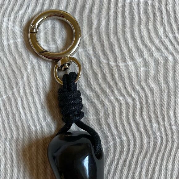 NEW Eco-Friendly Key Chain Handmade South America Artisan Black Unisex - Picture 5 of 14